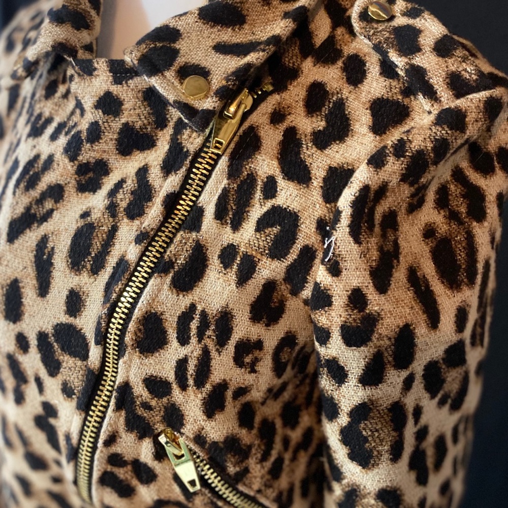 ZARA BASIC Outerwear Leopard Print Coat